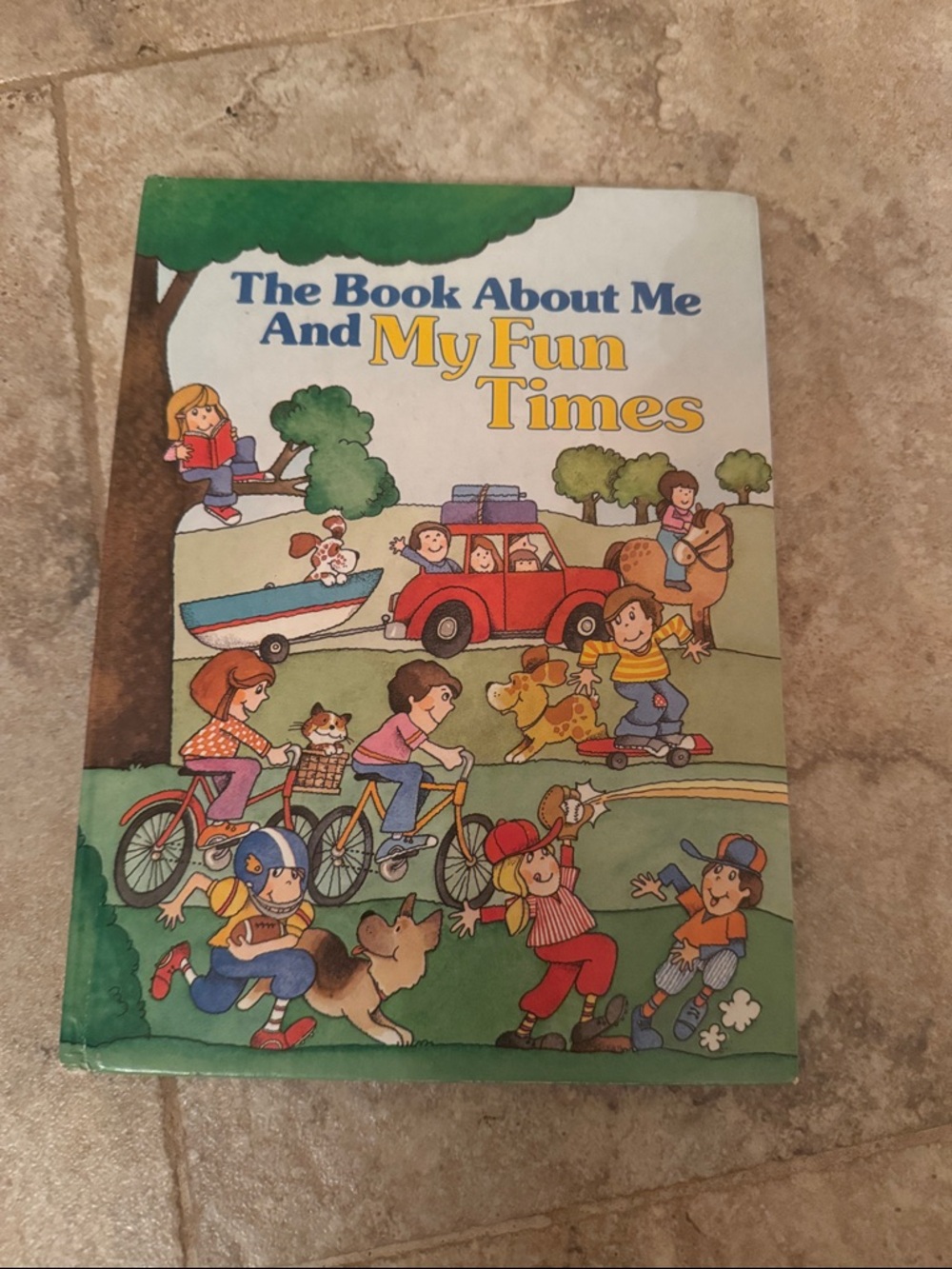 The book about me and My Fun Times Keepsake Book - hallmark vintage 1980 journal